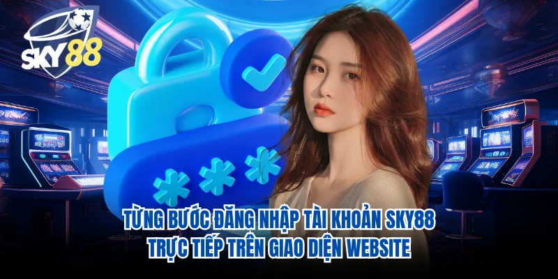 Từng bước đăng nhập tài khoản SKY88 trực tiếp trên giao diện website 